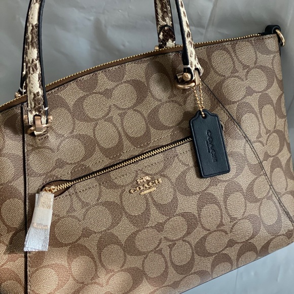 Coach Prairie Satchel Colorblock Signature Canvas - Picture 4 of 9